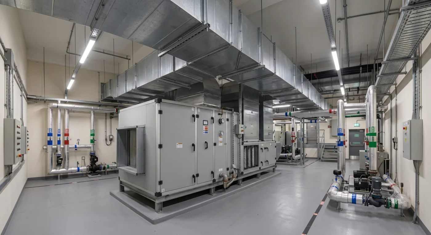 Ventilation fans on a workshop bench