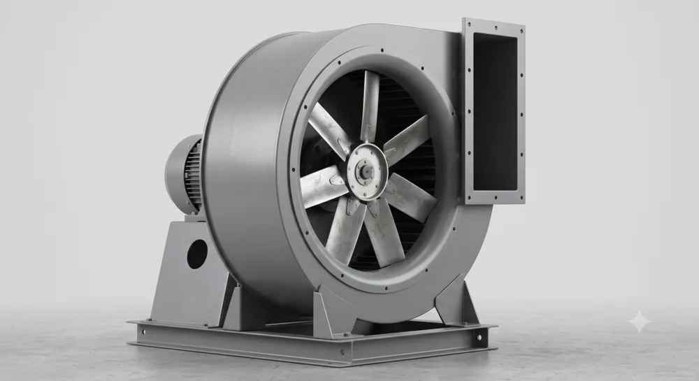 Centrifugal fan scroll housing with motor